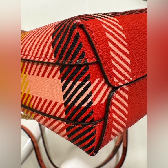 Kate Spade Morgan Museum Plaid Dome Crossbody with dust bag NWOT - Picture 12 of 14